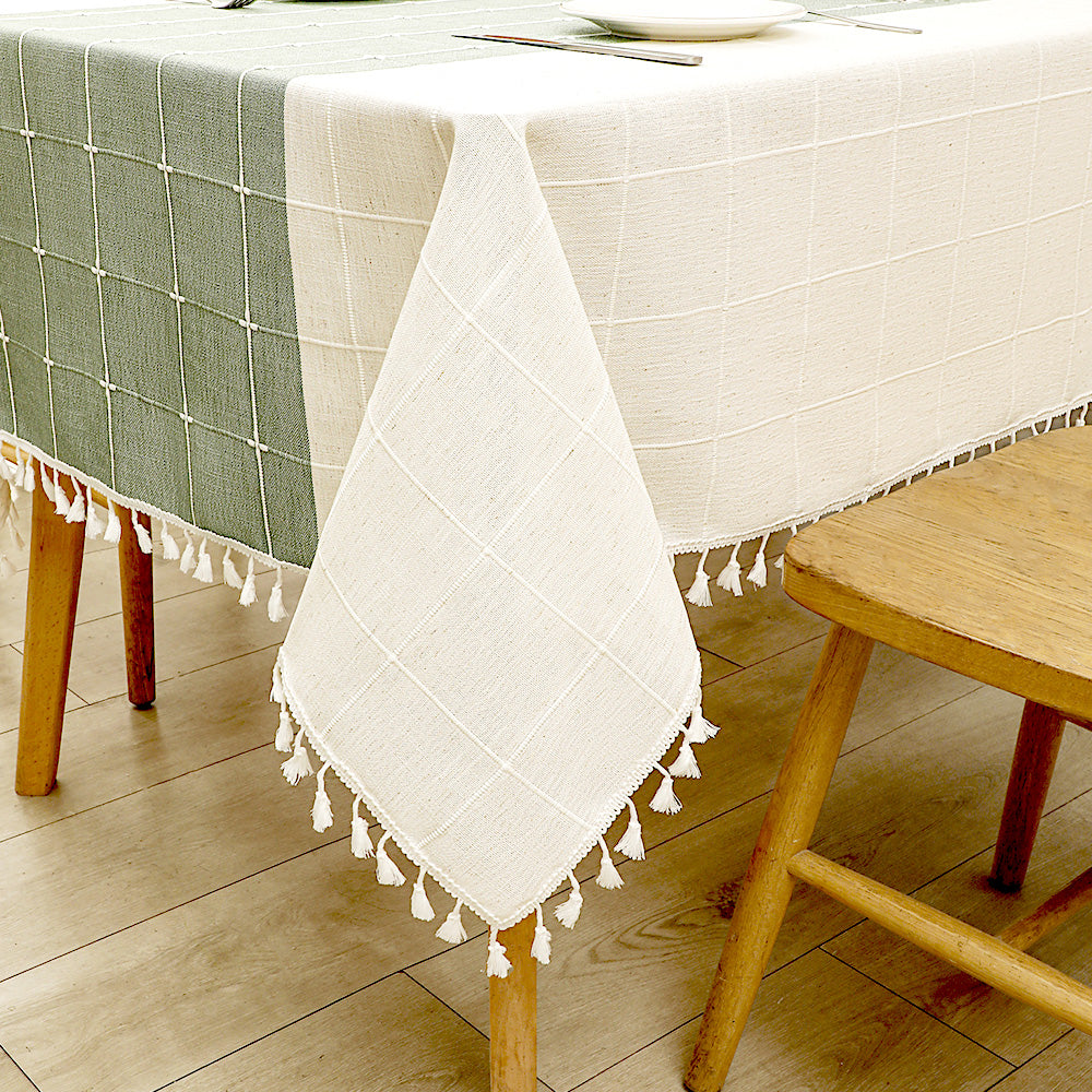 Coton Linge de maison nappe Decor imperméable Couverture de table pour la salle à manger Table quotidienne