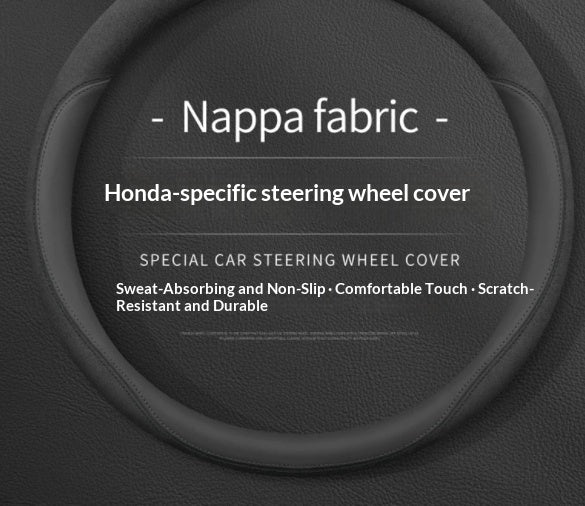Couverture de volant en cuir de fibre de carbone ultra-mince