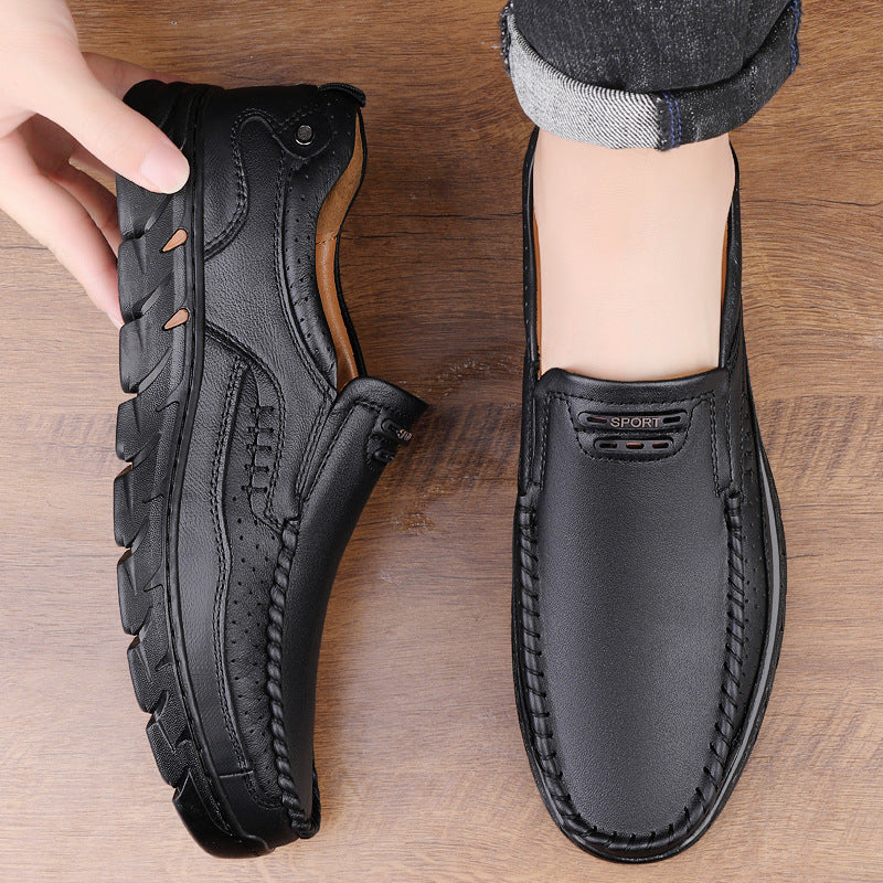 Respirant main fait pour les hommes Outdoor Casual Chaussures en cuir