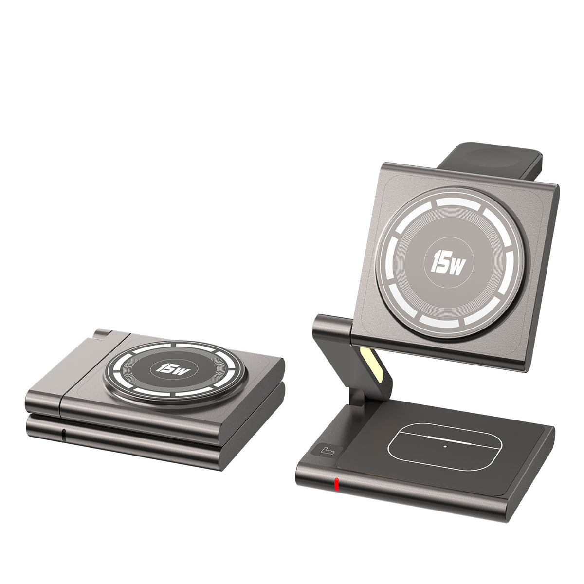 Casque de téléphone mobile pliant Chargeur sans fil trois en un