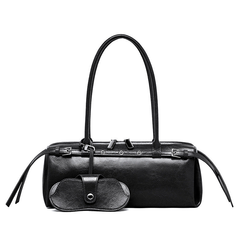 Cuir véritable Niche Retro sac femme de style moto