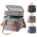 Sac à lunch double couche haute capacité avec isolation thermique pour picnics