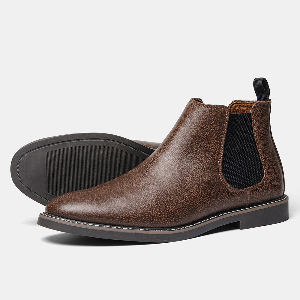 Bottes pour hommes Chelsea Formal High-top British Casual Single