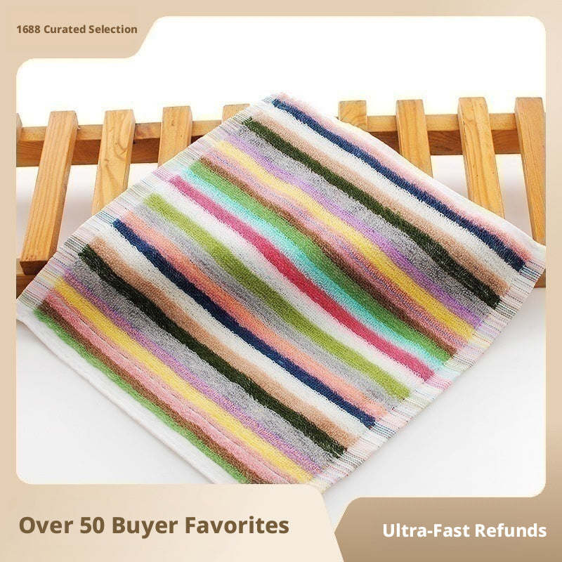 Cotton yarn small towel-30*30-mixed color-1 pack