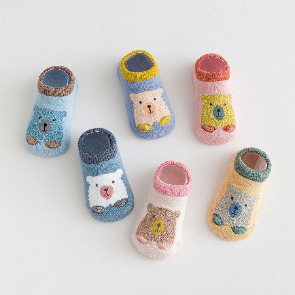Terry-loop Hosiery chaussette de pied pour enfants Mignon de dessin animé