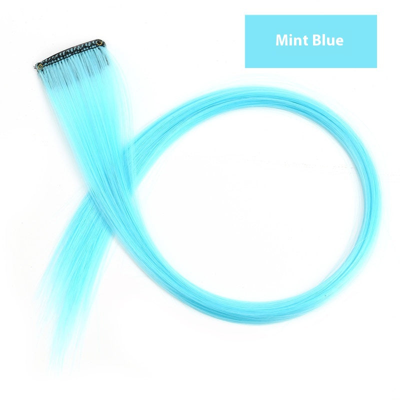 Couleur cheveux suspension oreille perruque teinte ensemble cheveux extension couleurs bandes