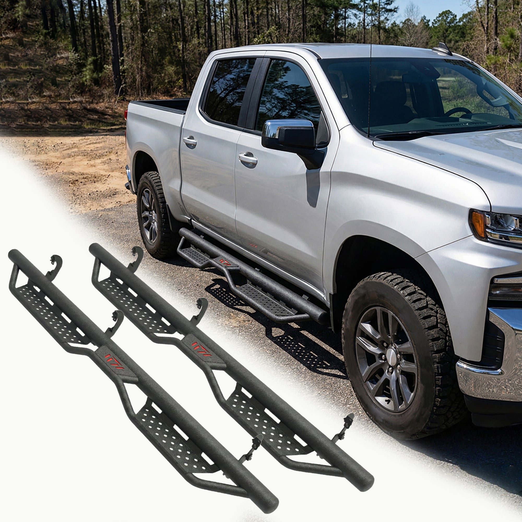 Conseil de course de deux escaliers compatible avec 2007-2018 Chevy Silverado GMC Sierra 1500