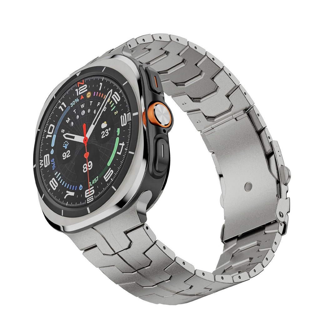 Simple Casual Pure Titanium Bracelet solide en métal