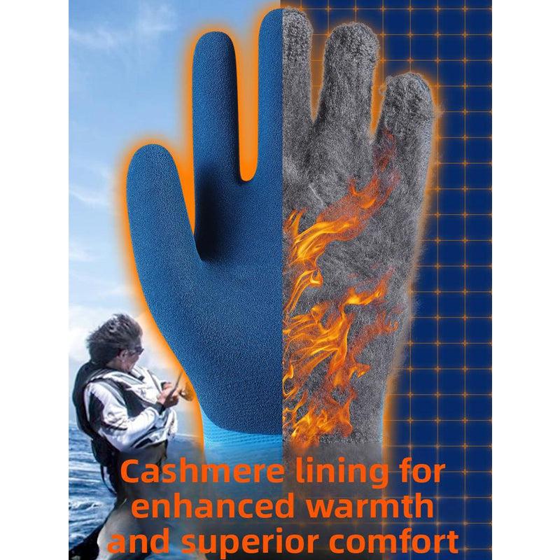 2pcs Gants chauds d'hiver Skiing Cold Storage Waterproof Fishing En peluche résistant à l'hiver