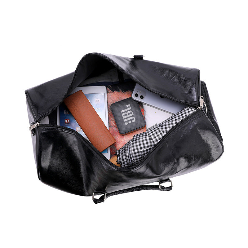 Sac à bagages Pu Retro Business Traveling Grande Capacité Sac à Voyage Court