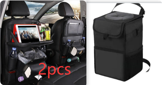 PU sac de rangement de voiture en cuir siège multifonction arrière plateau sac de suspension étanche