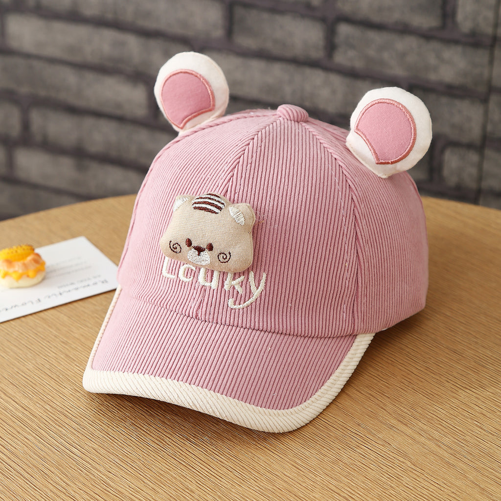 Le style d'automne des enfants Hommes et femmes Corduroy bâillon tête de baseball Cap Sui