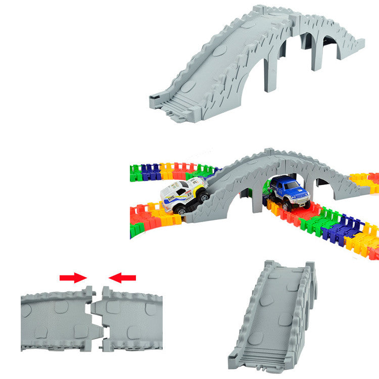 Jouets d'assemblage de bricolage de piste électrique pour enfants