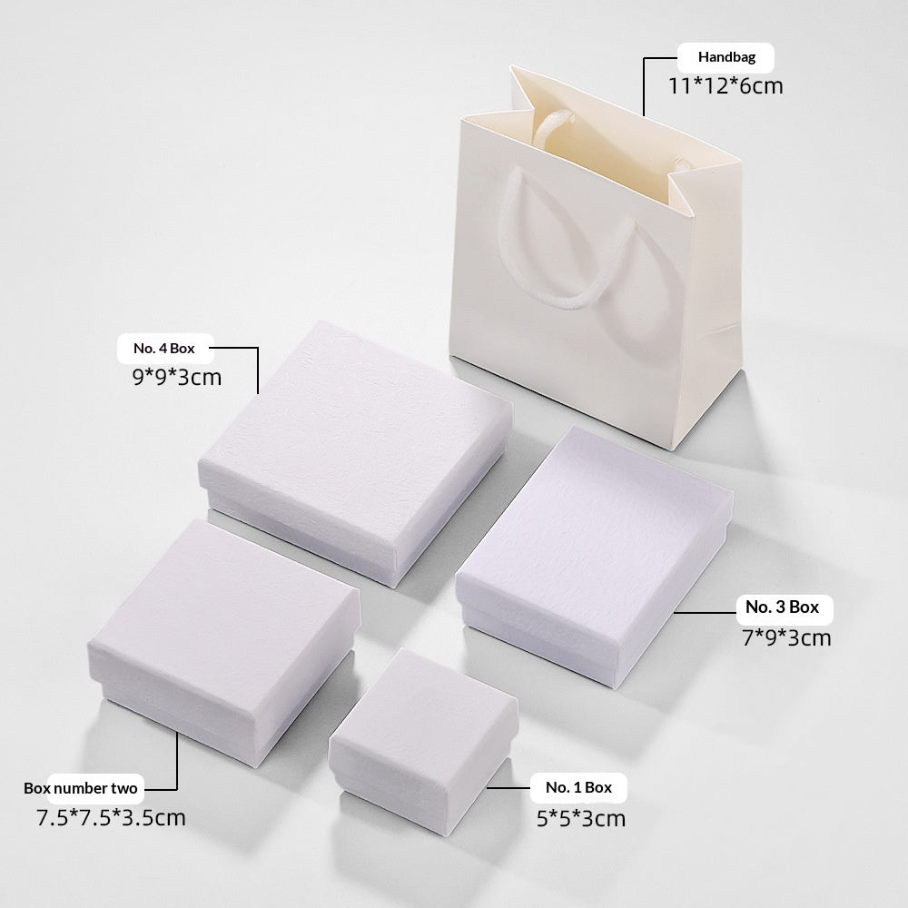 Hand varnished paper jewelry gift box with