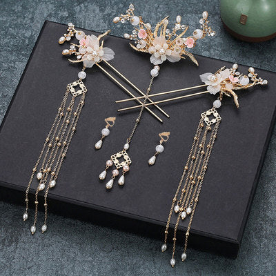 Tassel Ensemble complet de cheveux antiques Fermoir Style chinois Classique Simplicité Accessoires de cheveux