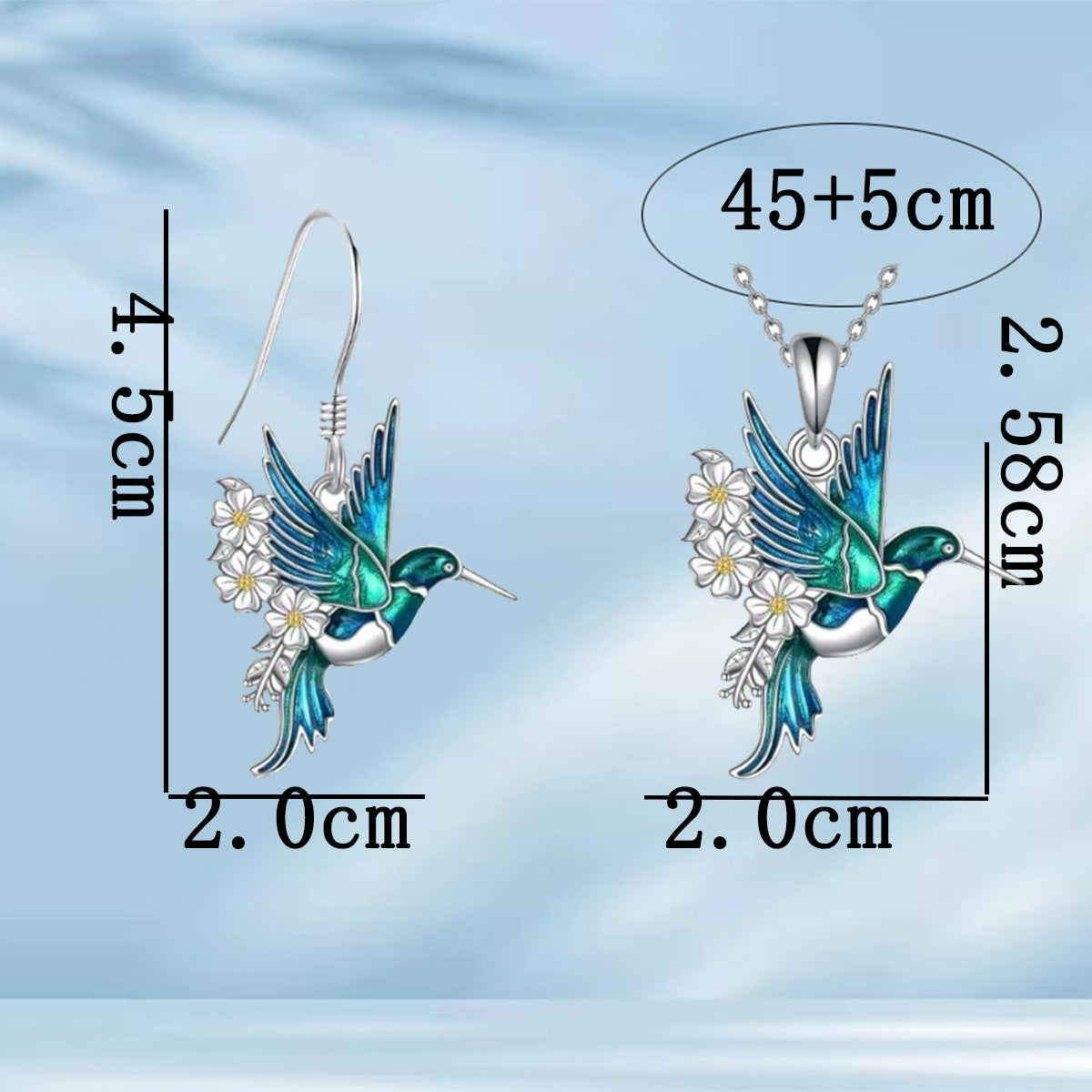 Ensemble de colliers pendentif pour colibris
