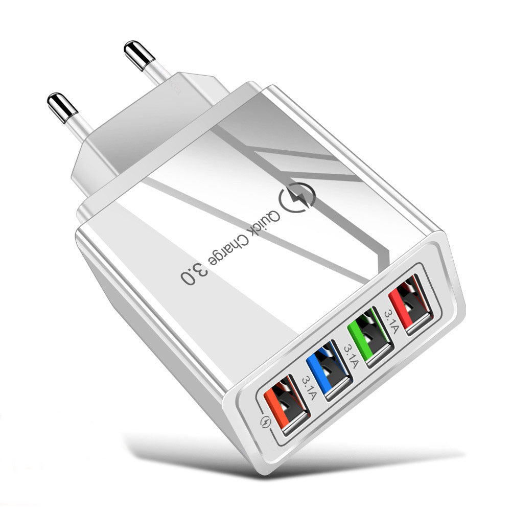 Couleur lumineuse téléphone mobile Charge Head Intelligent 3A