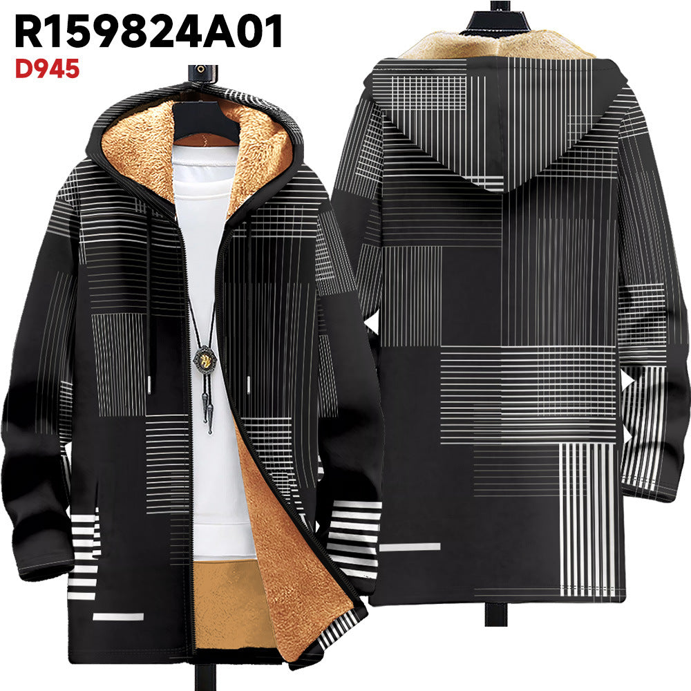 Cardigan à capuche épais vêtements d'hiver
