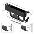Rechargeable Seat Gap Rangement Box Support de téléphone Organisateur Black Car Accessoires