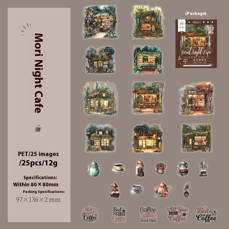 Encounter Cafe Série Sticker Hand Account Package