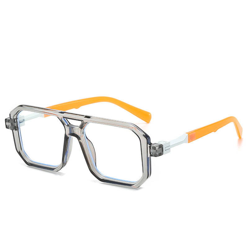Retro Double Beam Pilot Catwalk Légères Lunettes de soleil de luxe Ins