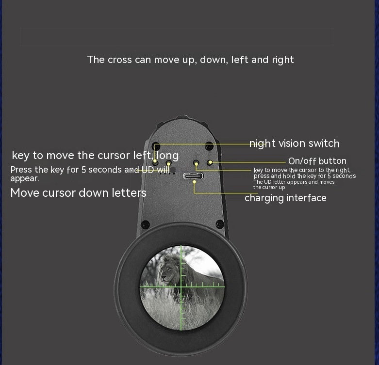 Instrument de vision nocturne du télescope infrarouge monoculaire monté sur la tête