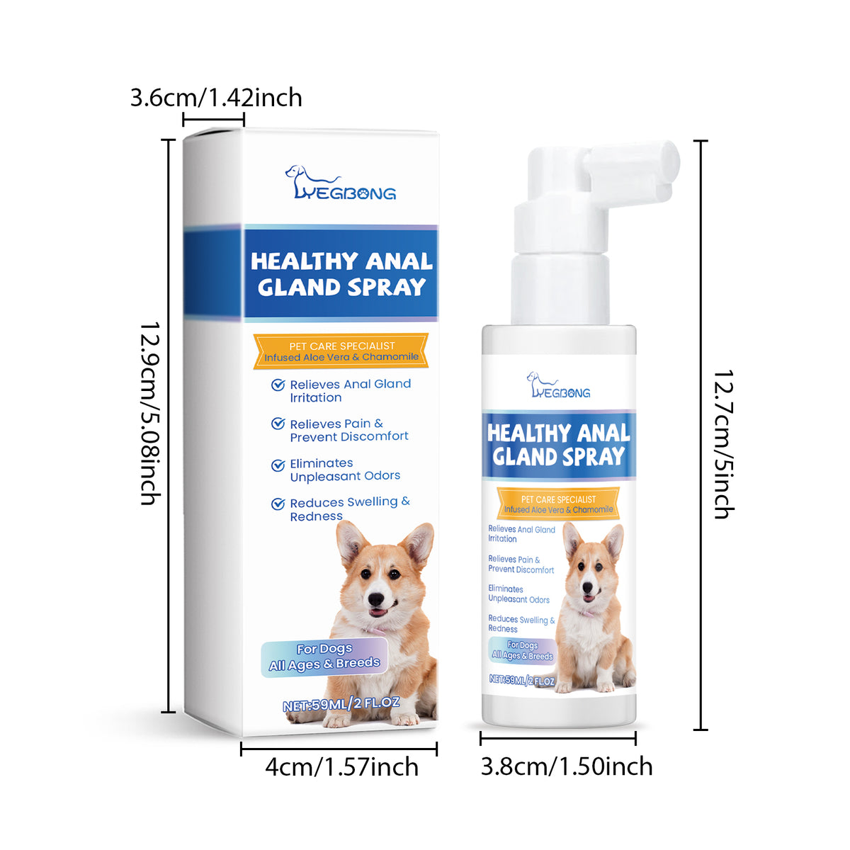 Spray Gland santé pour chiens