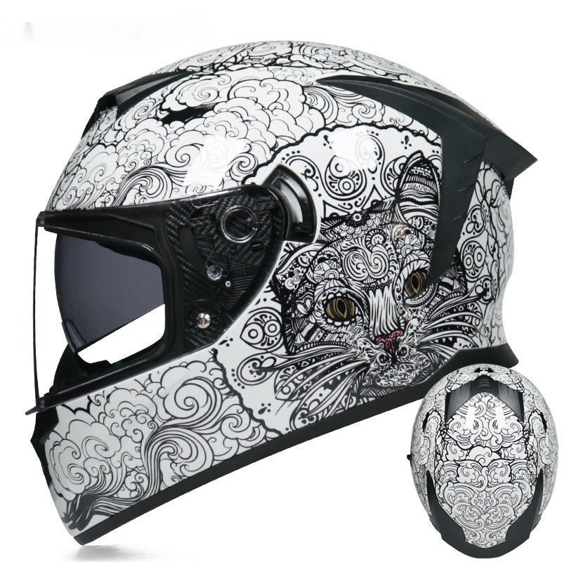 Casque de moto à double objectif pour hommes et femmes