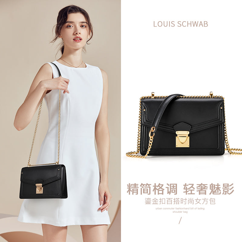 Sac à main Retro Chic pour femmes Louis Schwab Sac à bandoulière simple Sac à croix Stylish & Elegan