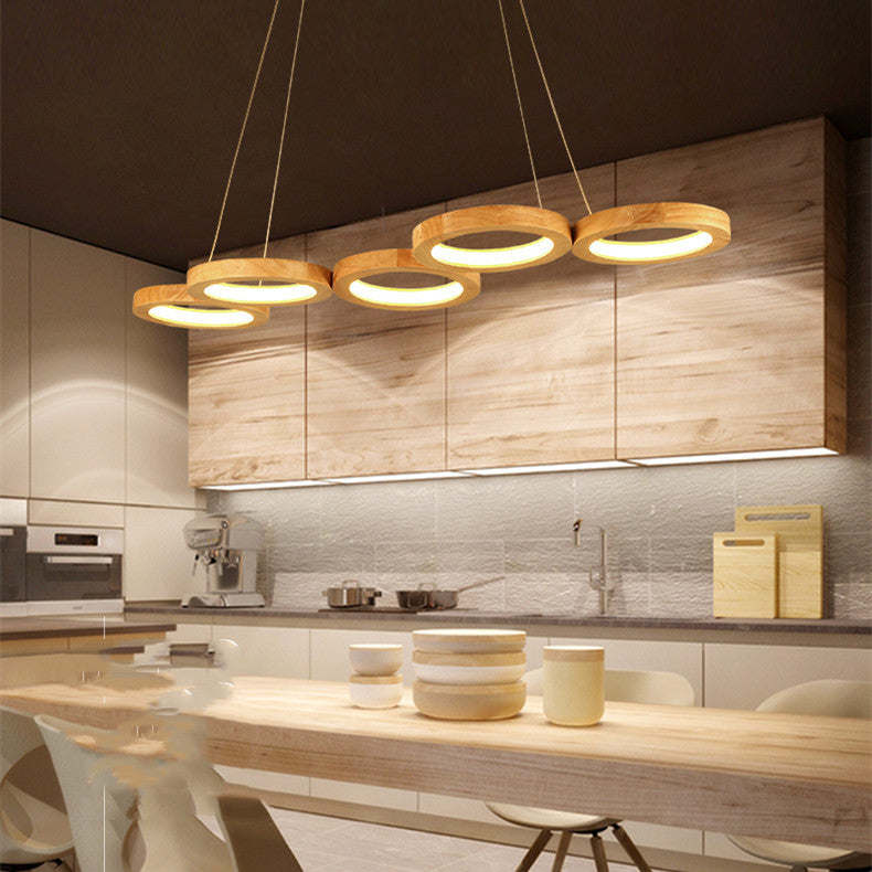 Cercle de pendentif en bois massif simplicité