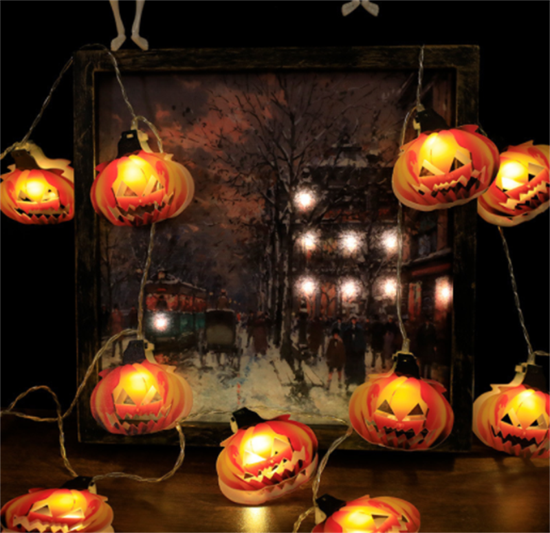 Halloween Battery Remote USB LED String Lights