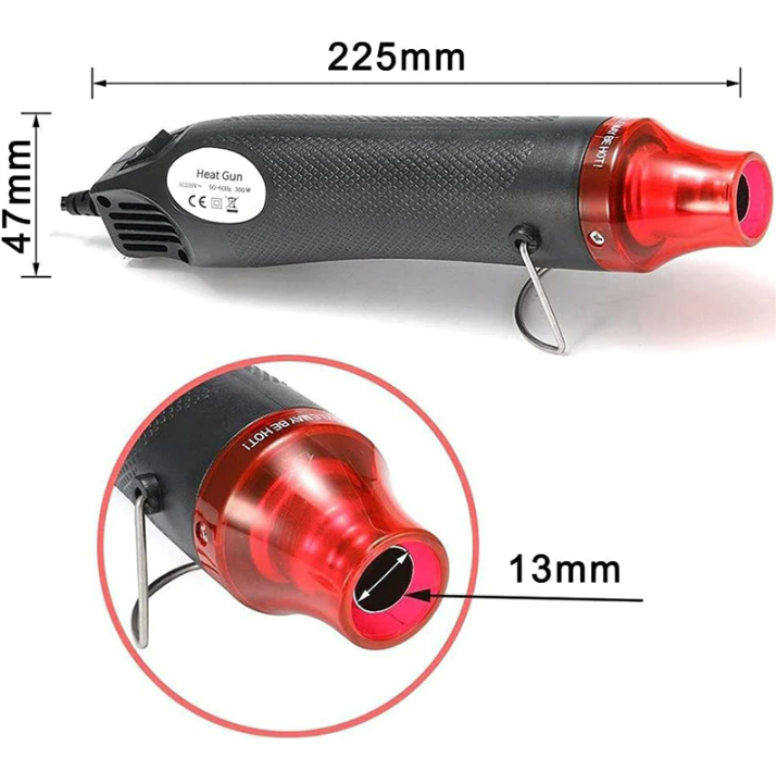 Mini pistolet à chaleur DIY Buses électriques Outil Air Gun Embossage Peinture de séchage USA