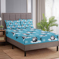 Penguin Bedding Set pour les enfants Garçons Filles Antarctique Feuille Set Cartoon Style Penguin I