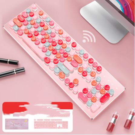 Macaron Clavier mécanique filé et jeu de souris de l'axe vert