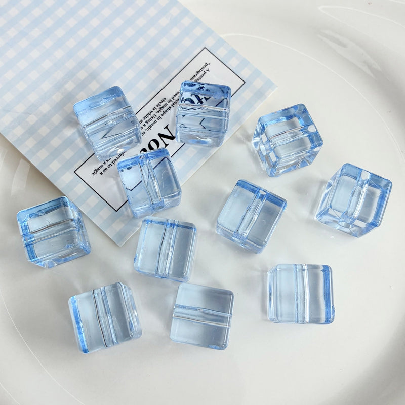Perles de cubes acryliques plats