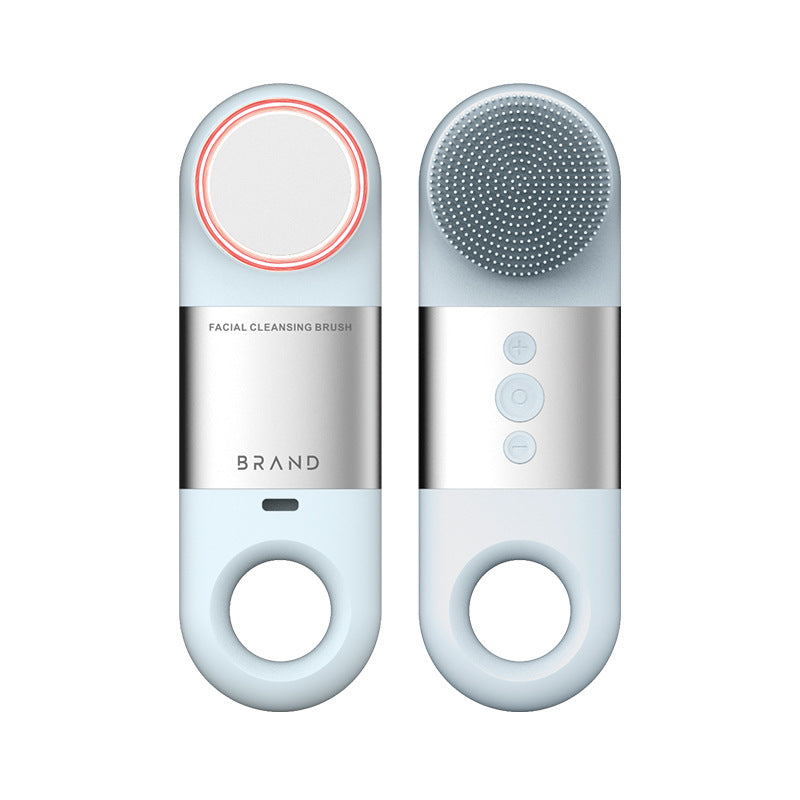 Nettoyeur de pores portable de charge de ménage à ultrasons en silicone