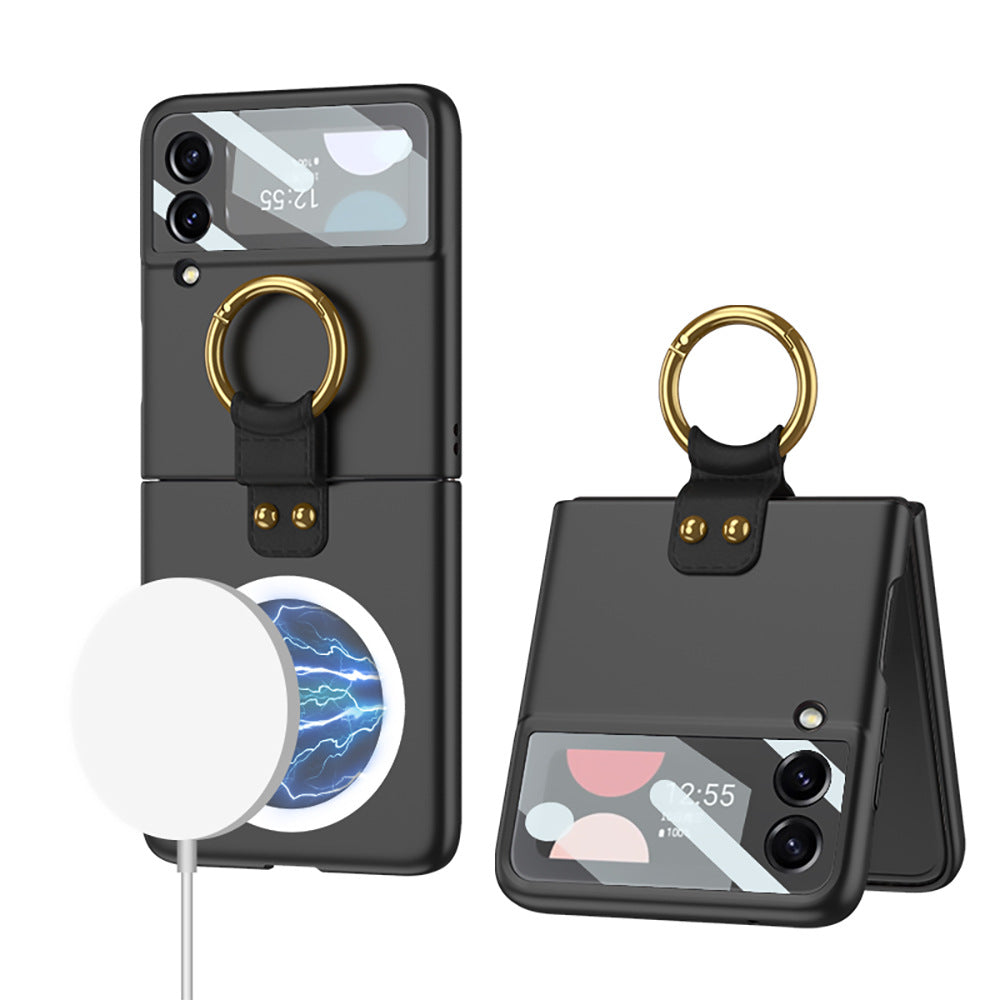 Applicable bague d'écran pliable sans fil chargeur téléphone Case