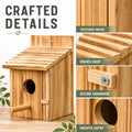 Maison d'oiseaux en bois pour l'extérieur