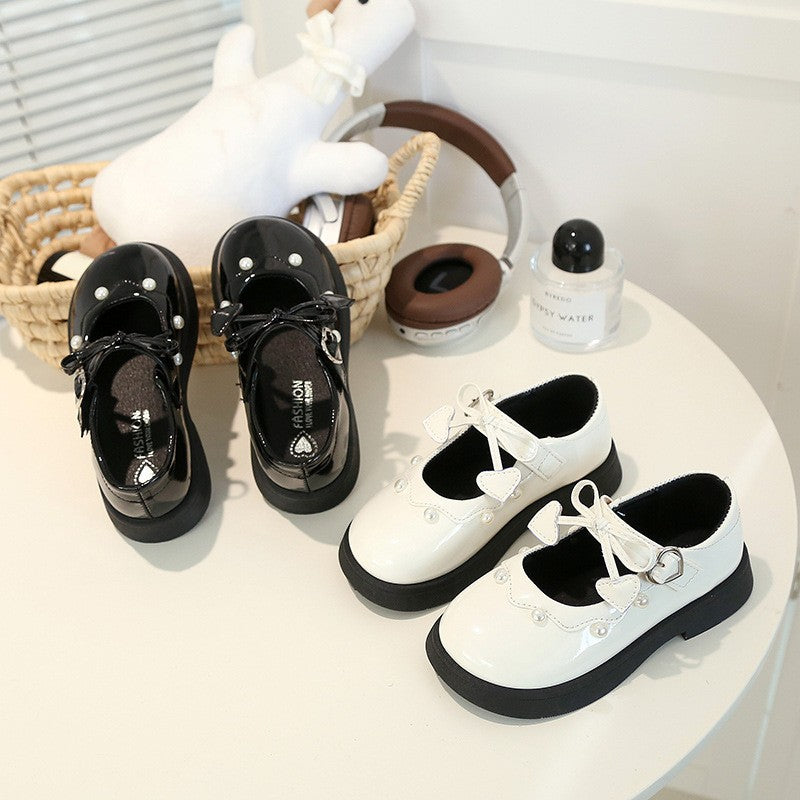 Chaussures en cuir breveté printemps & automne style britannique