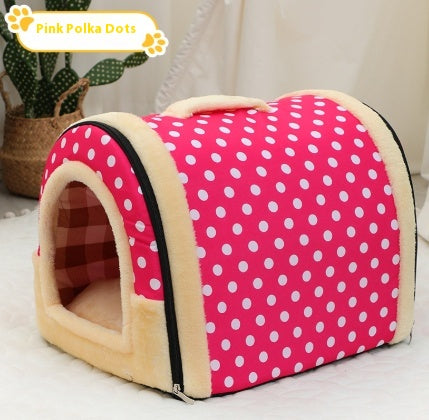 Poignée portative Pet Bed Petit et moyen lit chaud Kennel