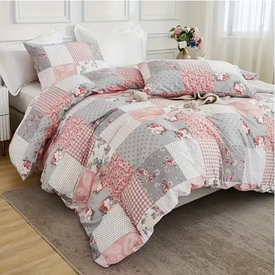 Set de patchwork floral 3 pièces