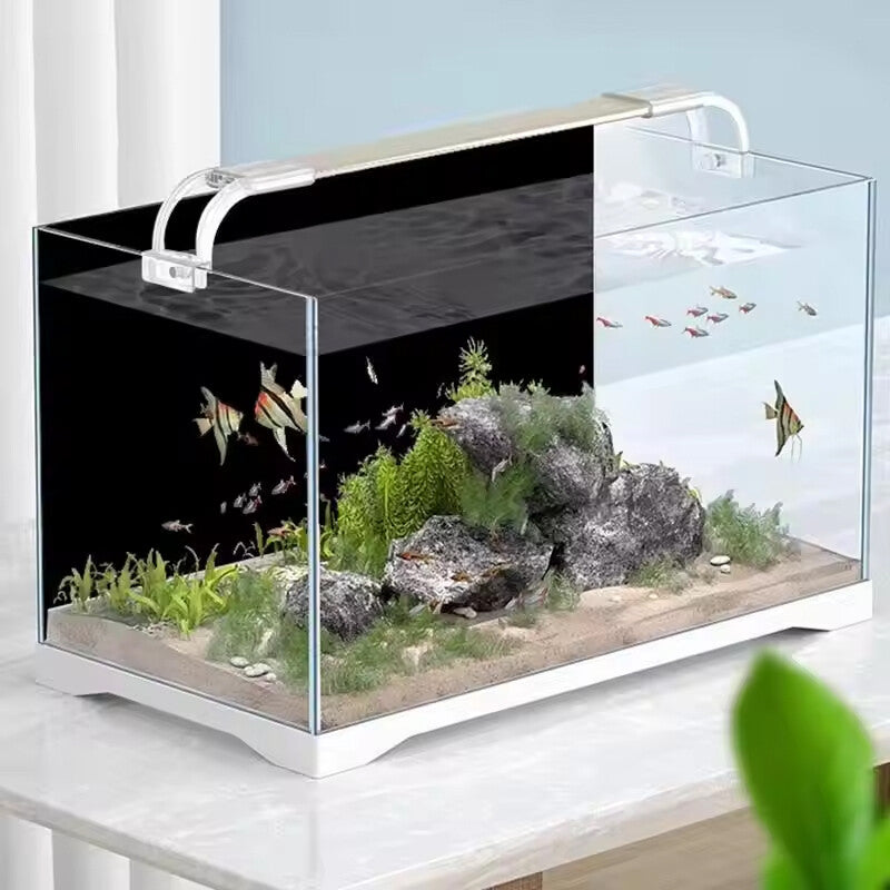 Black static cling aquarium background, glueless application