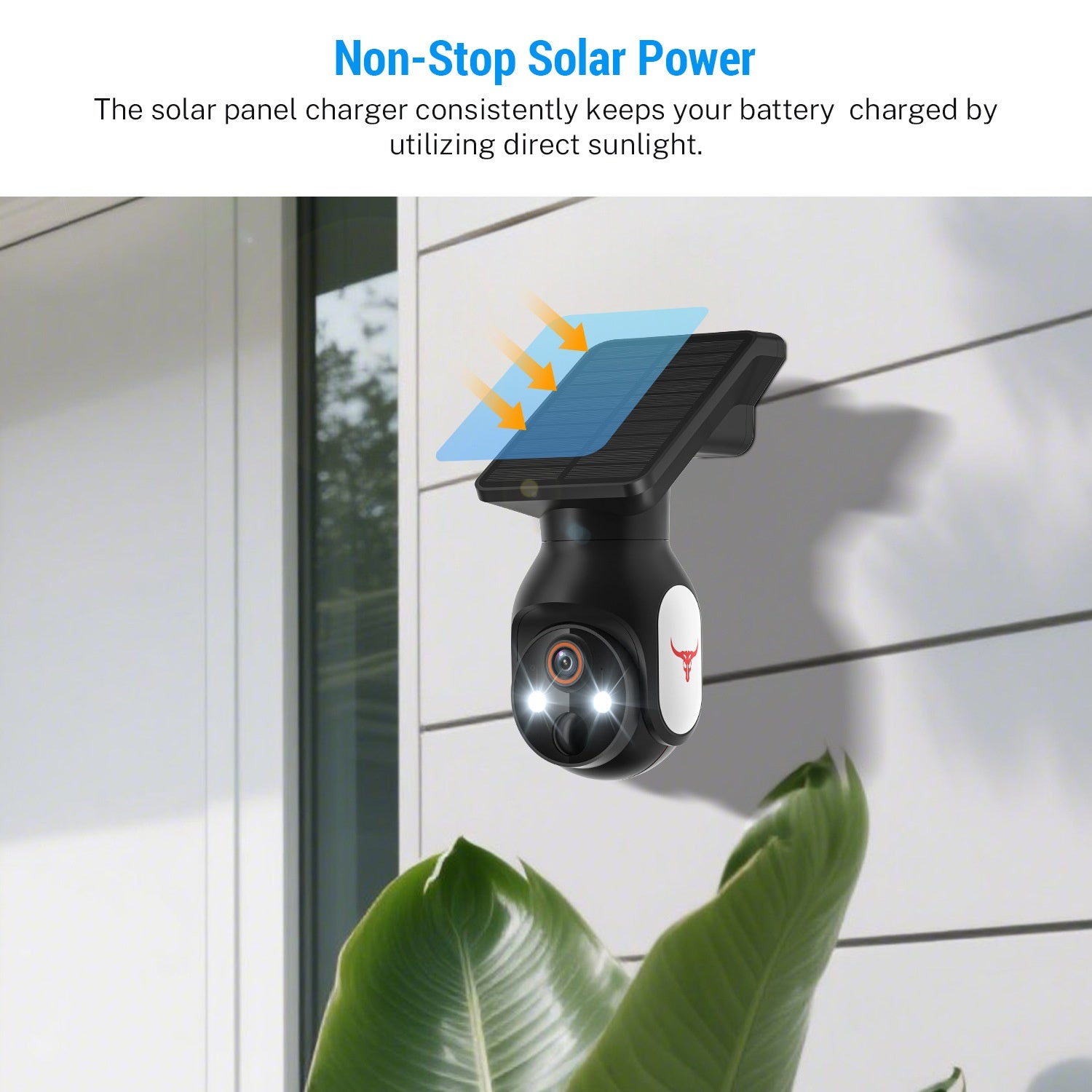 Accueil Surveillance de sécurité Caméra de batterie solaire sans fil