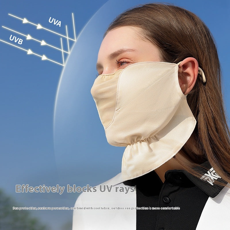 Masque d'écran solaire anti-UV pour la conduite en plein air pour femmes