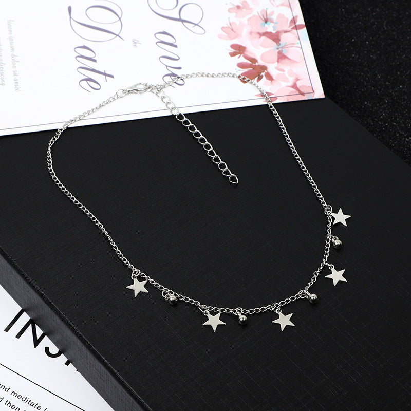 Collier Star Fashionable à cinq points pour les femmes