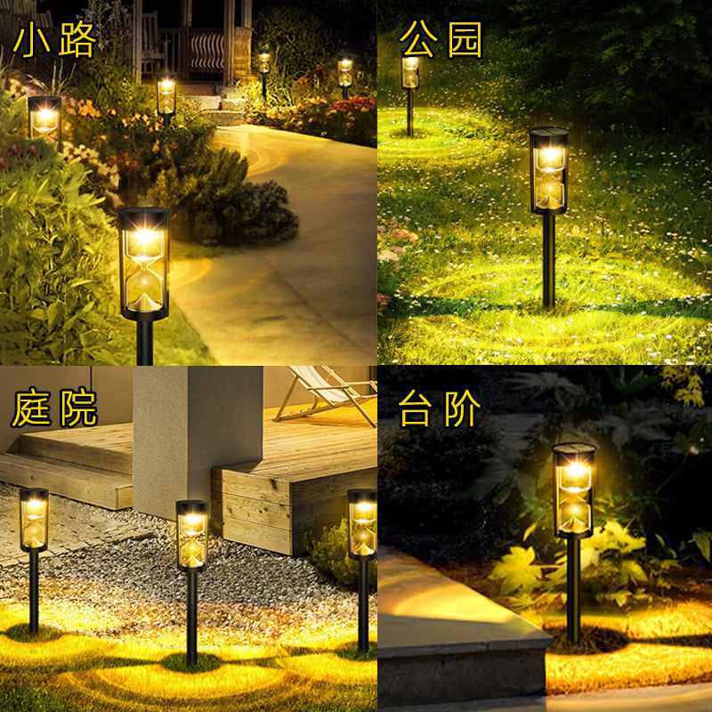 Lampe à gazon solaire à hourglass