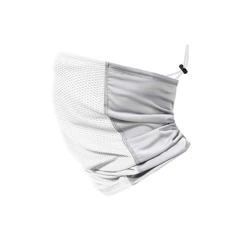 Masque visage en boucle d'oreille respirant en soie de glace