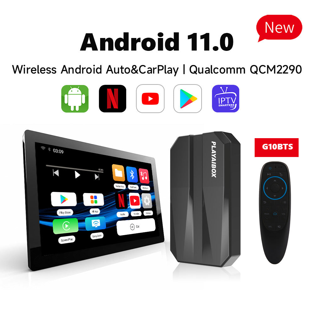 Carplay d'origine voiture filée à sans fil AI Box Qualcomm système Android