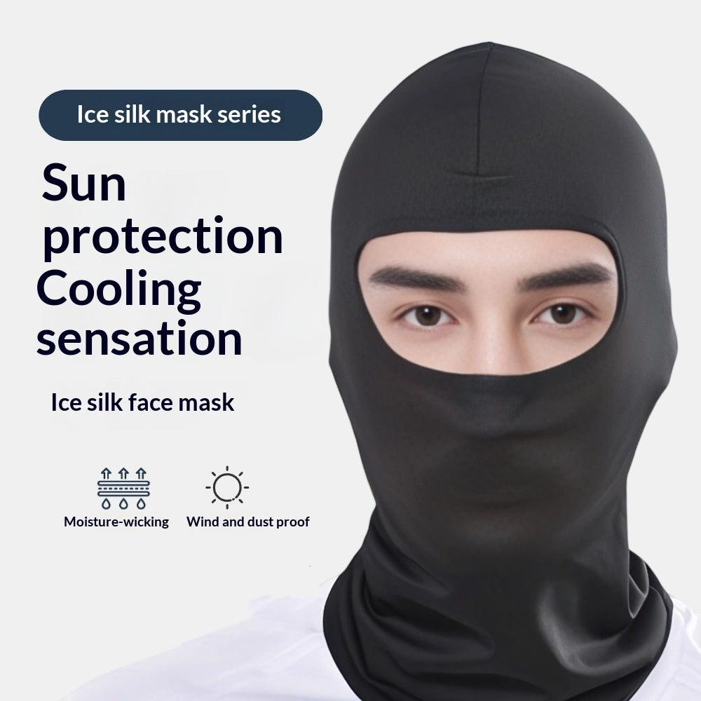 Sports de plein air Ice-Silk Sun-Protective Balaclava pour les hommes et les femmes