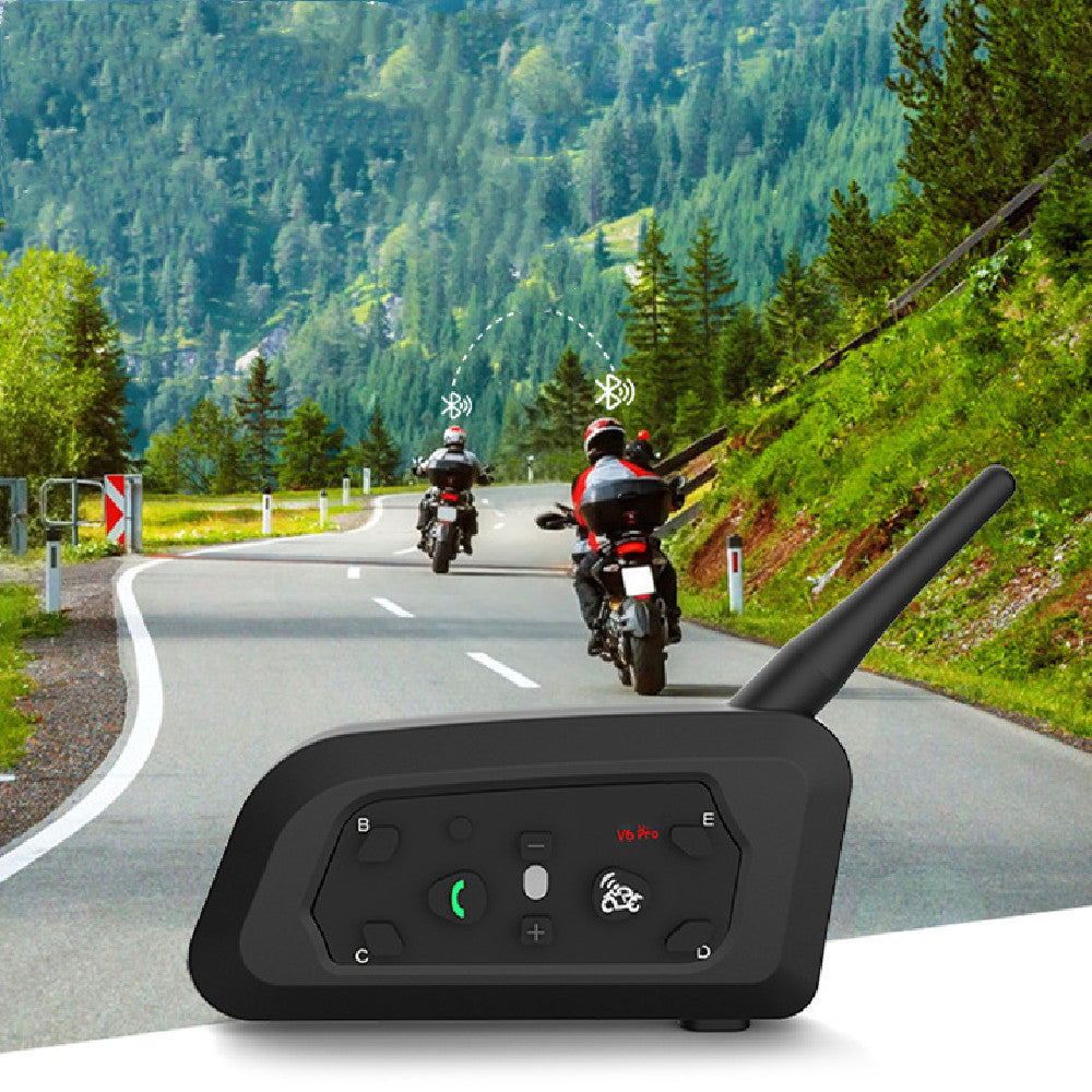 800m Tous les cinq casques de moto Bluetooth Intercom V6pro One Pack